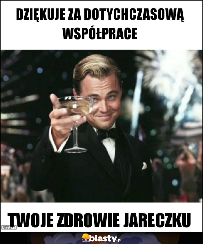 Dziękuje za dotychczasową współprace Dziękuje za dotychczasową współprace