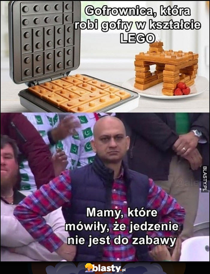 Gofrownica, która robi gorfy w kształcie LEGO vs mamy które mówiły że jedzenie nie jest do zabawy