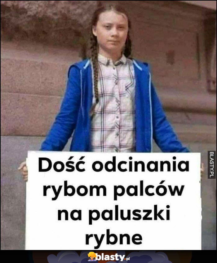 Greta Thunberg dość odcinania rybom palców na paluszki rybne