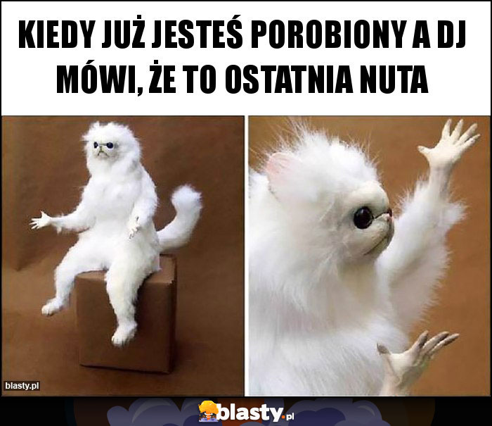 Kiedy już jesteś porobiony a Dj mówi, że to ostatnia nuta Kiedy już jesteś porobiony a Dj mówi, że to ostatnia nuta