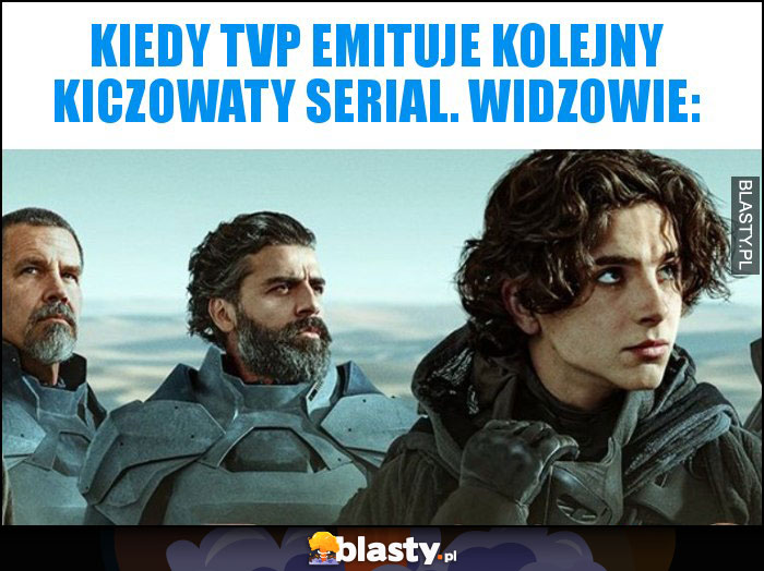 Kiedy TVP emituje kolejny kiczowaty serial. Widzowie:
