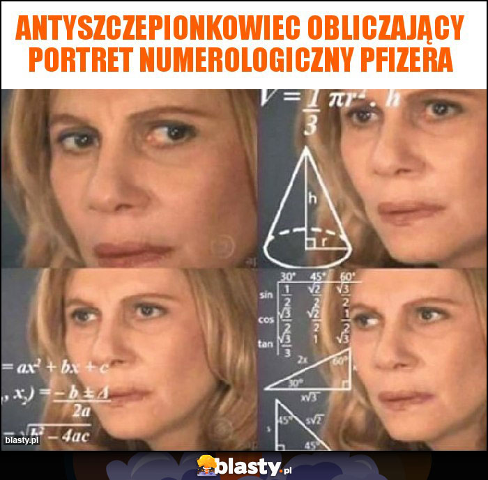 Antyszczepionkowiec obliczający portret numerologiczny Pfizera Antyszczepionkowiec obliczający portret numerologiczny Pfizera