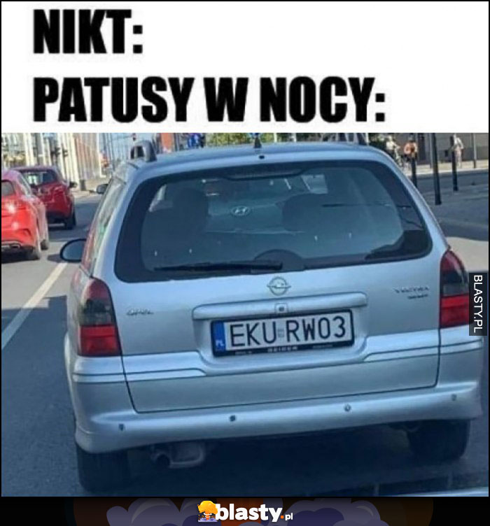 Nikt: patusy w nocy rejestracja EKU RWO03