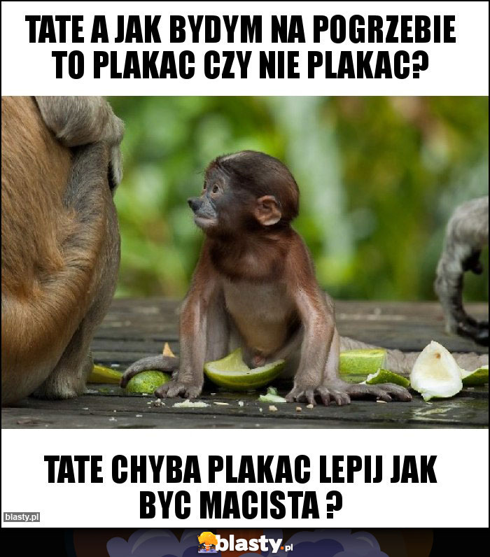 Tate a jak bydym na pogrzebie to plakac czy nie plakac? Tate a jak bydym na pogrzebie to plakac czy nie plakac?