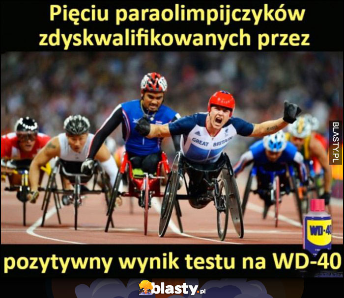 Pięciu paraolimpijczyków zdyskwalifikowanych przez pozytywny wynik testu na WD-40