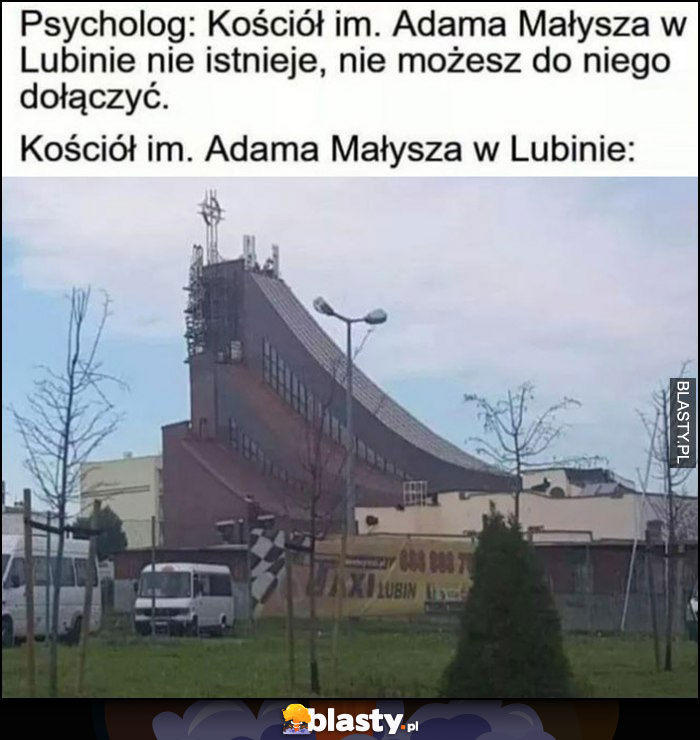 Psycholog: kościół im. Adama Małysza w Lublinie nie istnieje, nie możesz do niego dołączyć