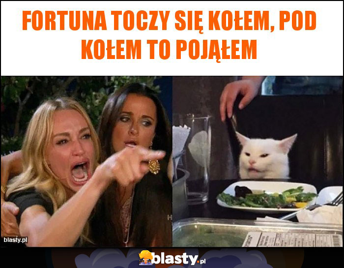 Fortuna toczy się kołem, pod kołem to pojąłem Fortuna toczy się kołem, pod kołem to pojąłem