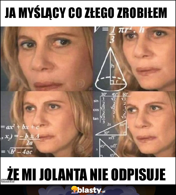 Ja myślący co złego zrobiłem Ja myślący co złego zrobiłem