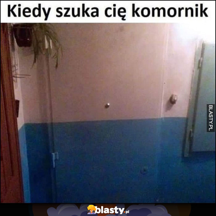 Kiedy szuka cię komornik drzwi pomalowane jakby były ścianą