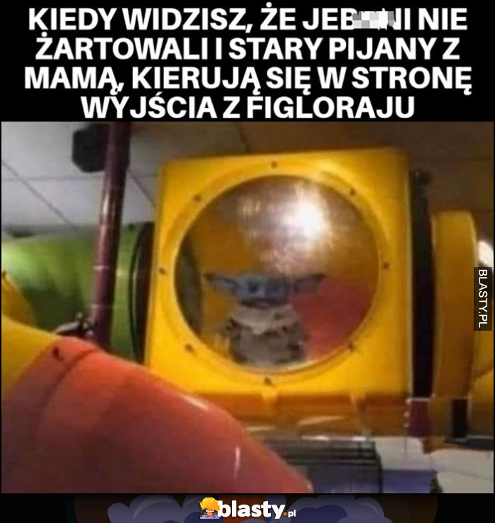 Kiedy widzisz, że starzy nie żartowali i kierują się w stronę wyjścia z figloraju baby Yoda