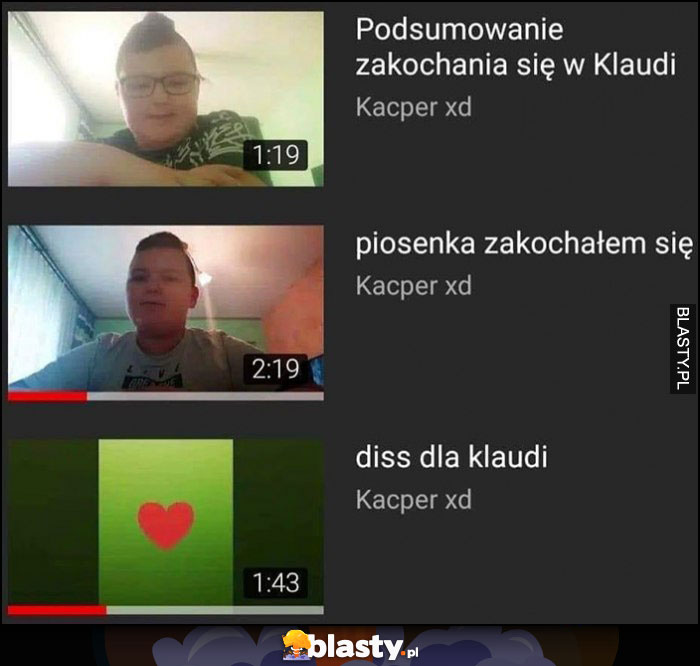 Podsumowanie zakochania się w Klaudii, diss na Klaudię youtuber dzieciak