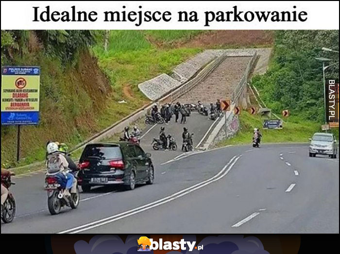 Idealne miejsce na parkowanie motocykliści tor dla TIRów z awarią hamulców