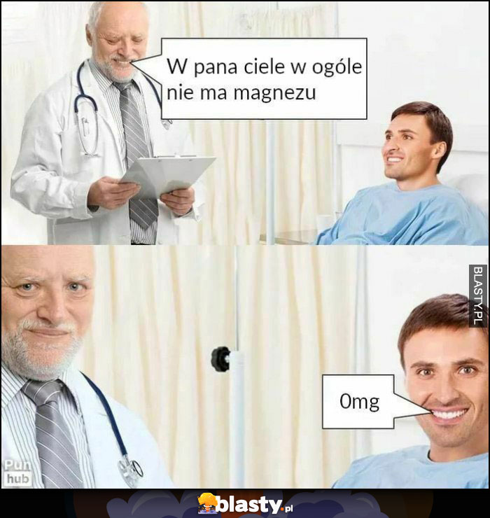 Lekarz: w pana ciele w ogóle nie ma magnezu, pacjent: 0mg