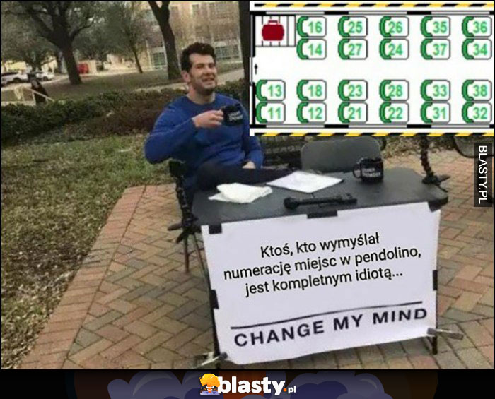 Ktoś kto wymyślał numerację miejsc w pendolino jest kompletnym idiotą change my mind