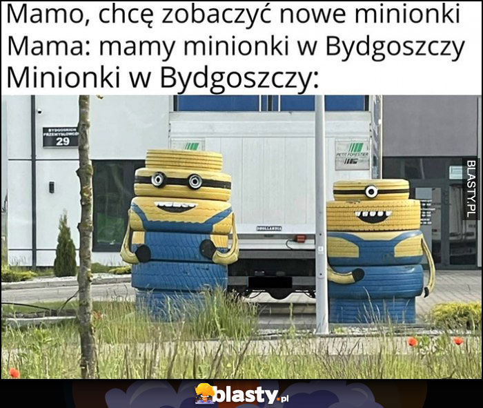 Mamo, chcę zobaczyć nowe Minionki, mama: mamy minionki w Bydgoszczy vs jak wyglądają Minionki w Bydgoszczy