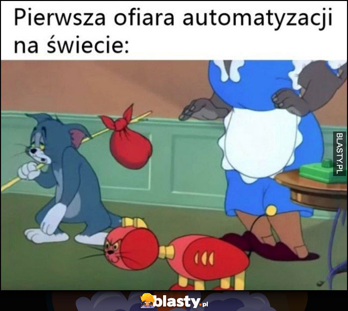 Pierwsza ofiara automatyzacji na świecie kot Tom