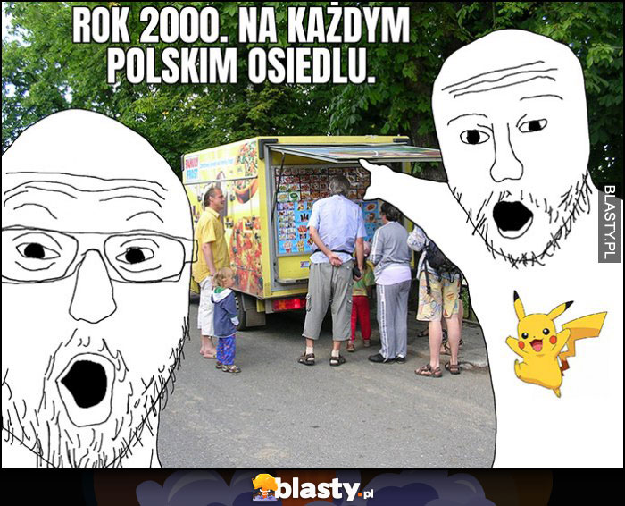 Rok 2000 na każdym polskim osiedlu Family Frost lody furgonetka