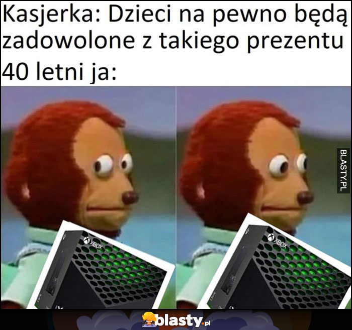 Kasjerka: dzieci na pewno będą zadowolone z takiego prezentu jak Xbox, 40 letni ja kupiłem dla siebie