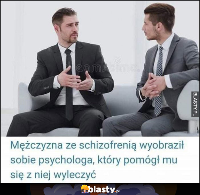 Mężczyzna ze schizofrenią wyobraził sobie psychologa, który pomógł mu się z niej wyleczyć