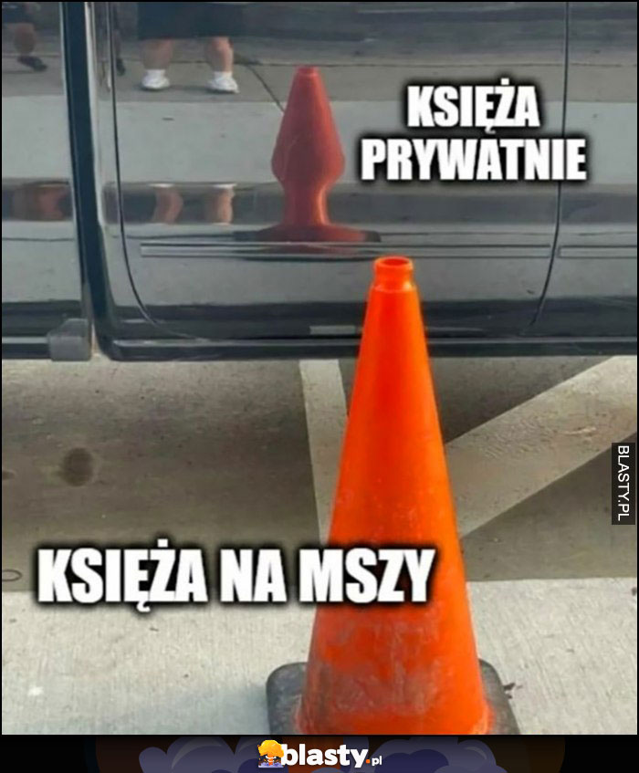 Księża prywatnie vs księża na mszy słupek pachołek porównanie