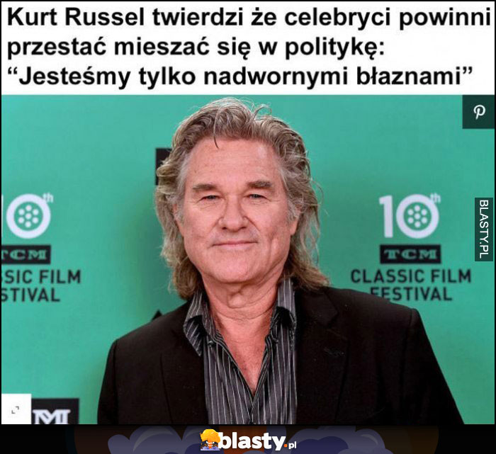 Kurt Russel twierdzi, że celebryci powinni przestać mieszać się w politykę 