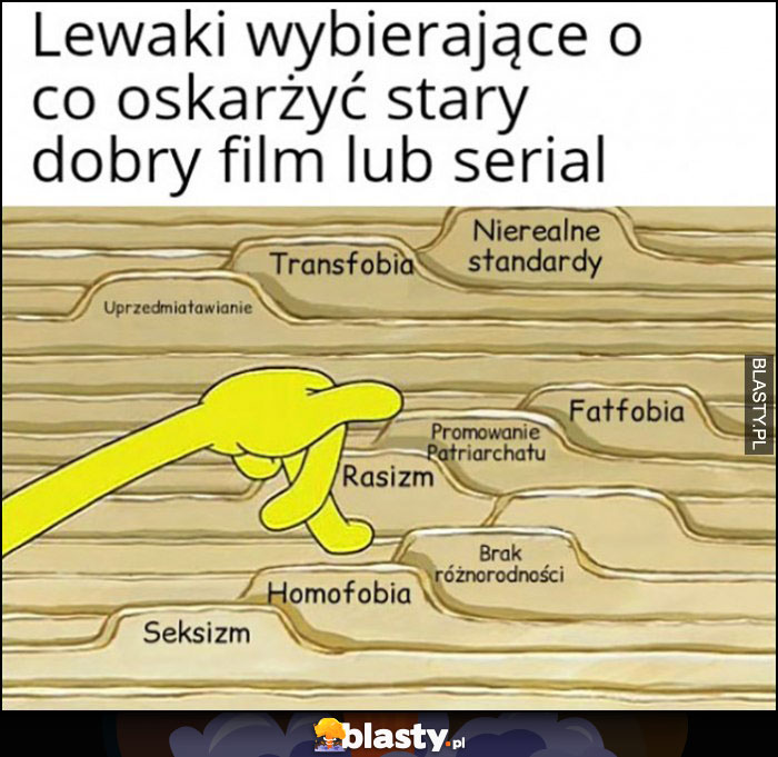 Lewaki wybierające o co oskarżyć stary dobry film lub serial