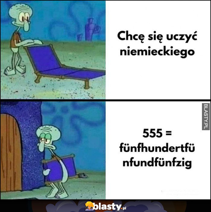 Chcę się uczyć Niemieckiego, ale jest za trudny Spongebob