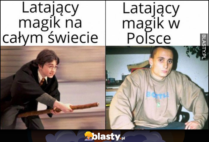 Latający magik na całym świecie Harry Ppotter vs latający magik w Polsce raper