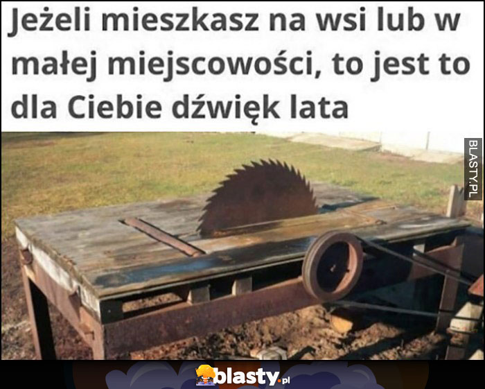 Jeżeli mieszkasz na wsi lub w małej miejscowości to ta piła to jest dla Ciebie dźwięk lata