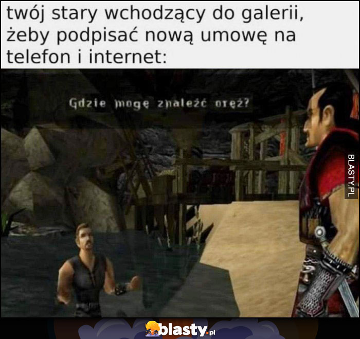 Twój stary wchodzący do galerii żeby podpisać nową umowę na telefon i internet Gothic