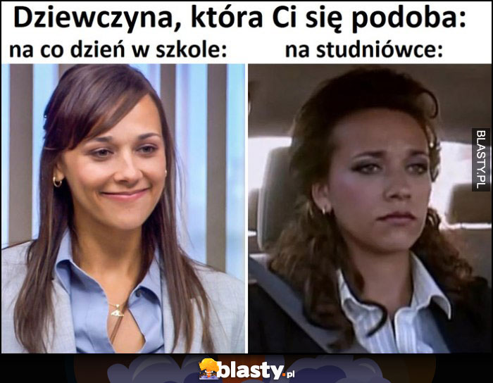 Dziewczyna która Ci się podoba na co dzień w szkole vs na studniówce Karen The Office