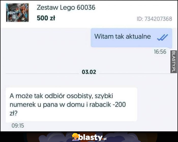 OLX czy ogłoszenie aktualne? A może odbiór osobisty, szybki numere i rabacik 200 zł?