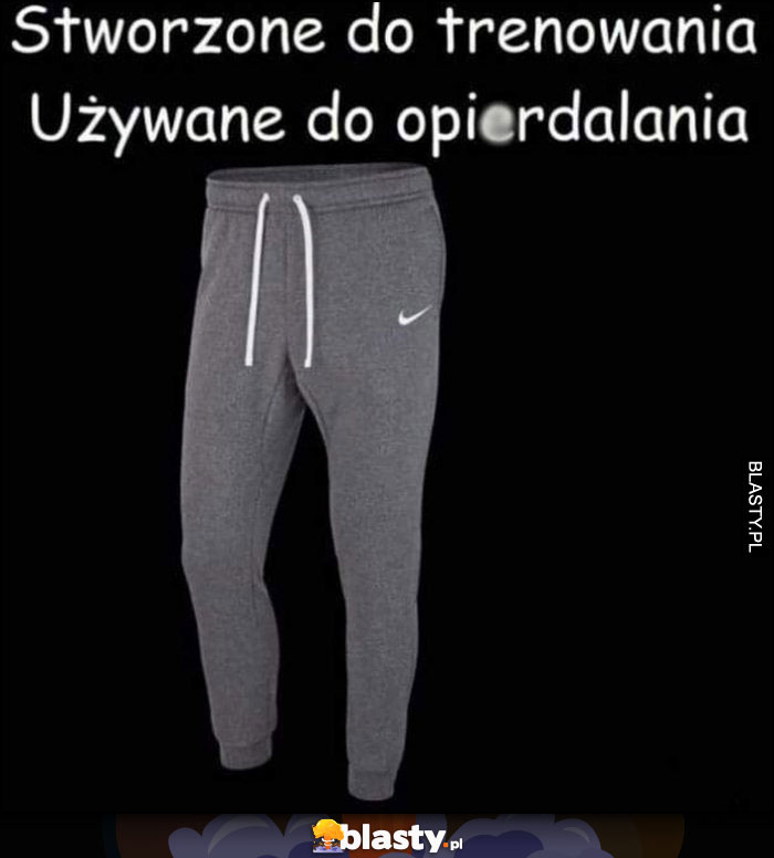 Spodnie dresowe Nike stworzone do trenowania, używane do opierdalania