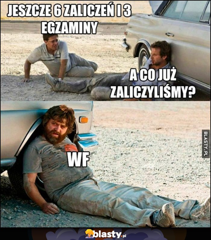 Jeszcze 6 zaliczeń i 3 egzaminy, a co już zaliczyliśmy? WF