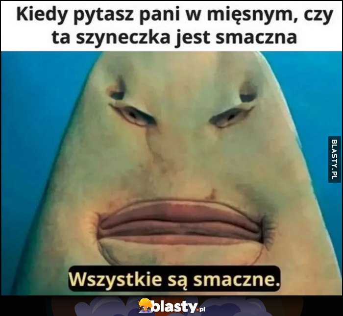 Kiedy pytasz pani w mięsnym, czy ta szyneczka jest smaczna, wszystkie są smaczne