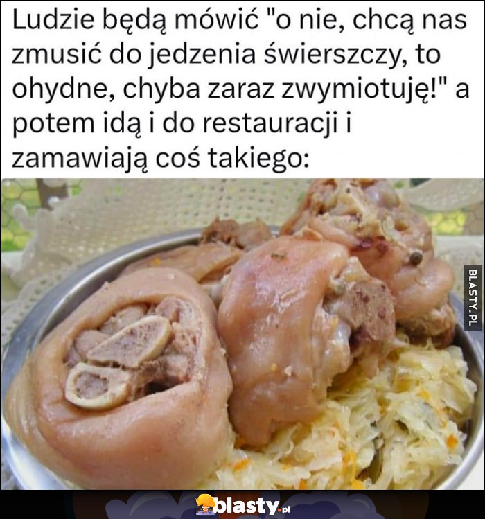 Ludzie będą mówić: o nie chcą nas zmusić do jedzenia świerszczy a potem idą do restauracji i zamawiają coś takiego