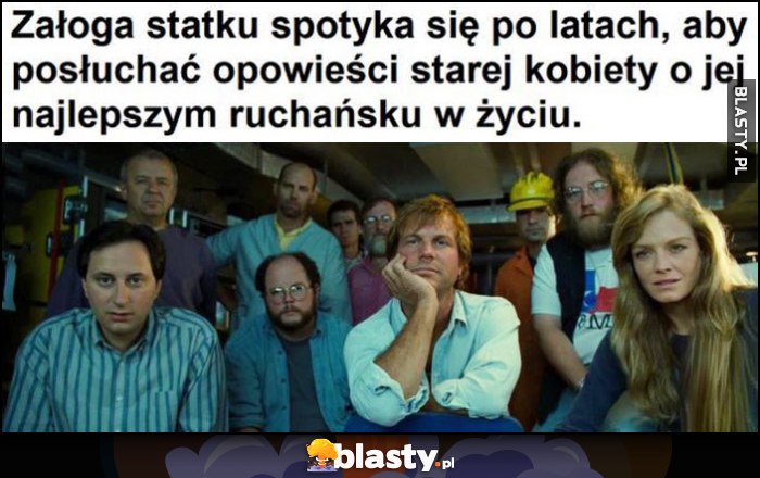 Titanic: załoga statku spotyka się po latach, aby posłuchać opowieści starej kobiety o jej najlepszym ruchańsku w życiu