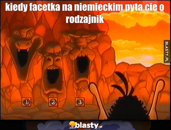 Kiedy facetka na niemieckim pyta cię o rodzajnik Hugo