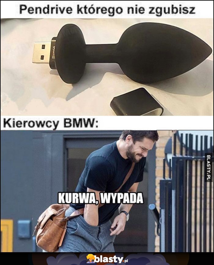 Pendrive którego nie zgubisz plug, tymczasem kierowcy BMW kurde wypada