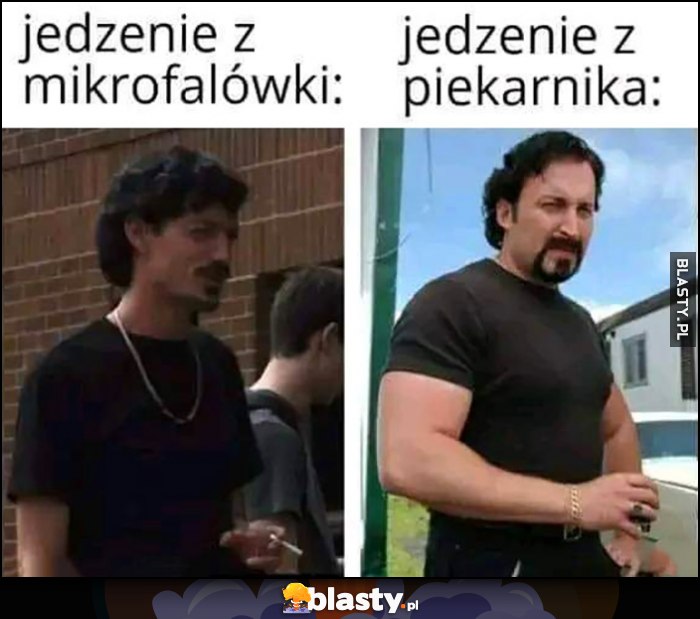 Jedzenie z mikrofalówki vs jedzenie z piekarnika Julian Chłopaki z baraków