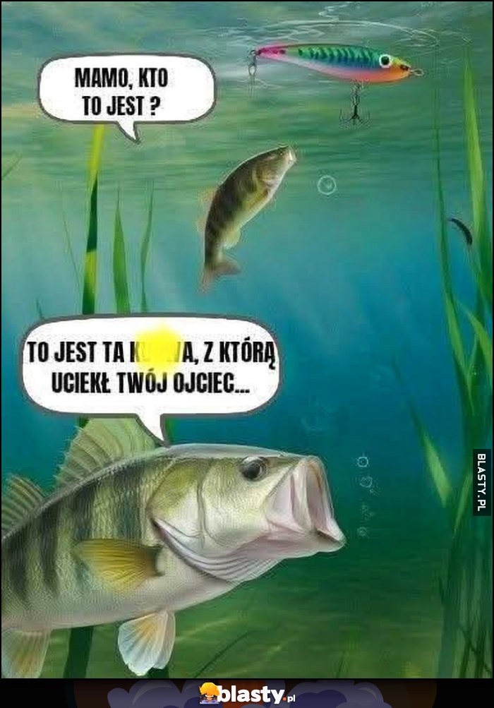 Mamo, kto to jest? To jest ta kurna, z którą uciekł Twój ojciec ryby rybki Mamo, kto to jest? To jest ta kurna, z którą uciekł Twój ojciec ryby rybki