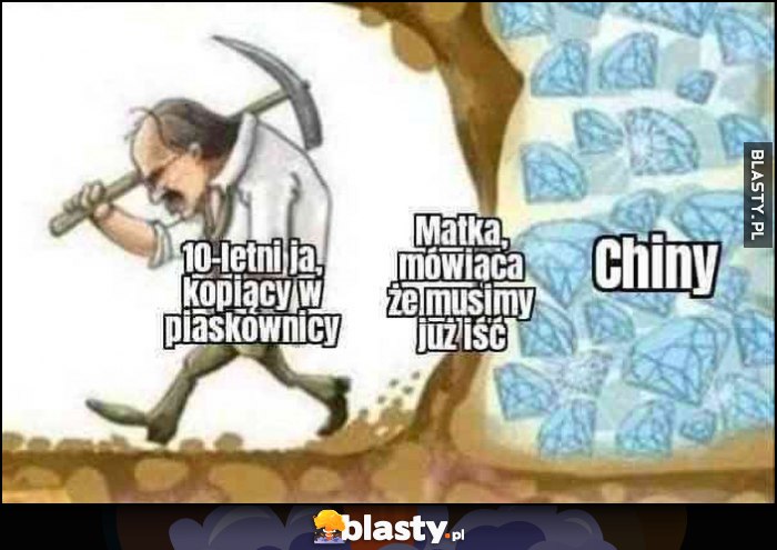 10-letni ja kopiący w piaskownicy, matka mówiąca, że musimy już iść, Chiny