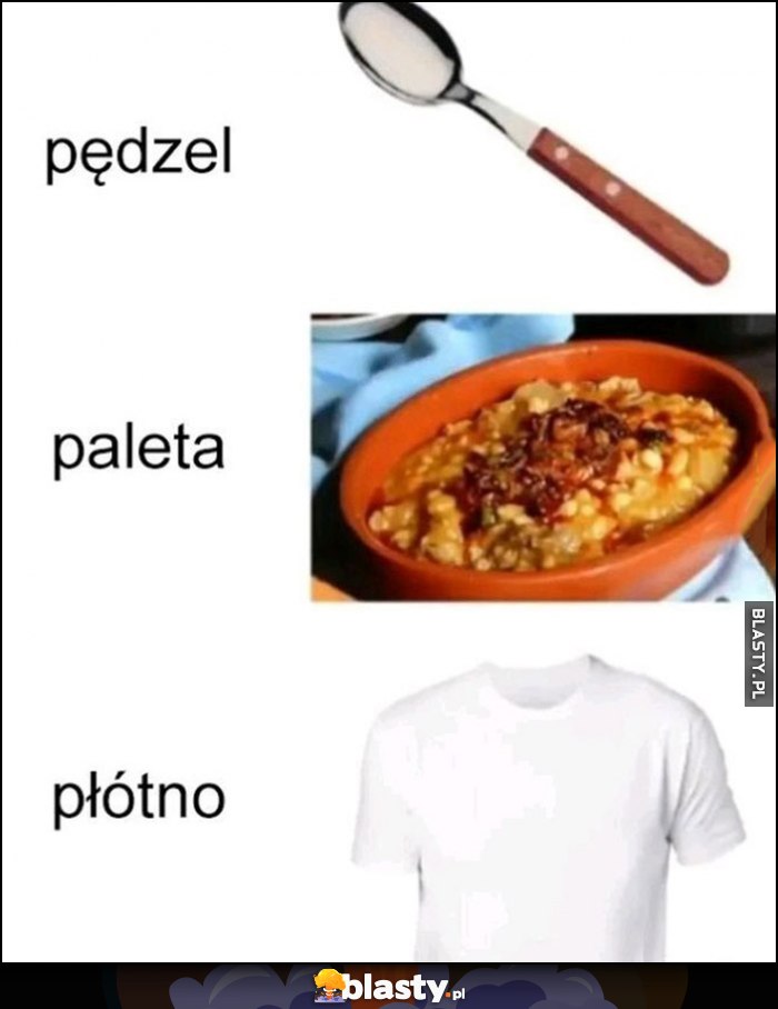 Pędzel, paleta, płótno karmienie niemowlaka małego dziecka