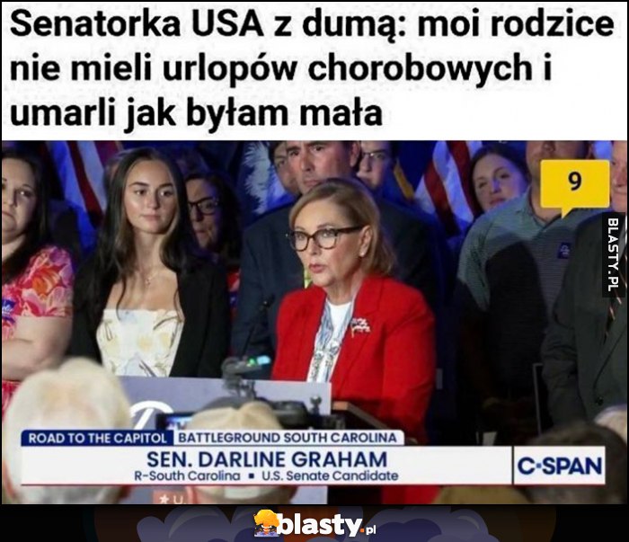 Senatorka z USA z dumą: moi rodzice nie mieli urlopów chorobowych i umarli jak byłam mała