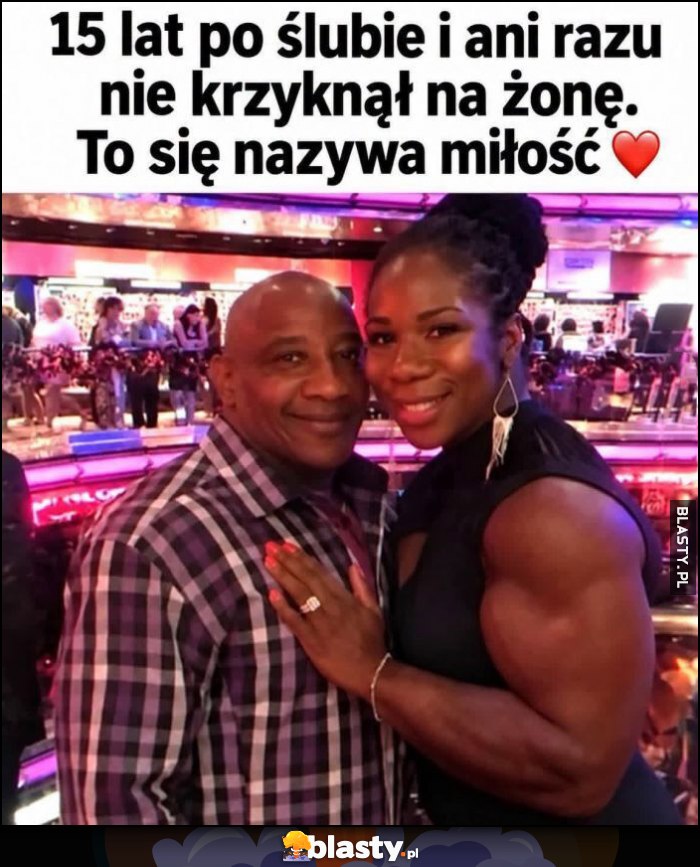 15 lat po ślubie i ani razu nie krzynął na żonę, to się nazywa miłośc. Przypakowana żona biceps 15 lat po ślubie i ani razu nie krzynął na żonę, to się nazywa miłośc. Przypakowana żona biceps
