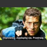 Bear Grylls improwizuj zaadaptuj się przetrwaj