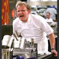 Gordon Ramsay krzycze drze się robi awanturę